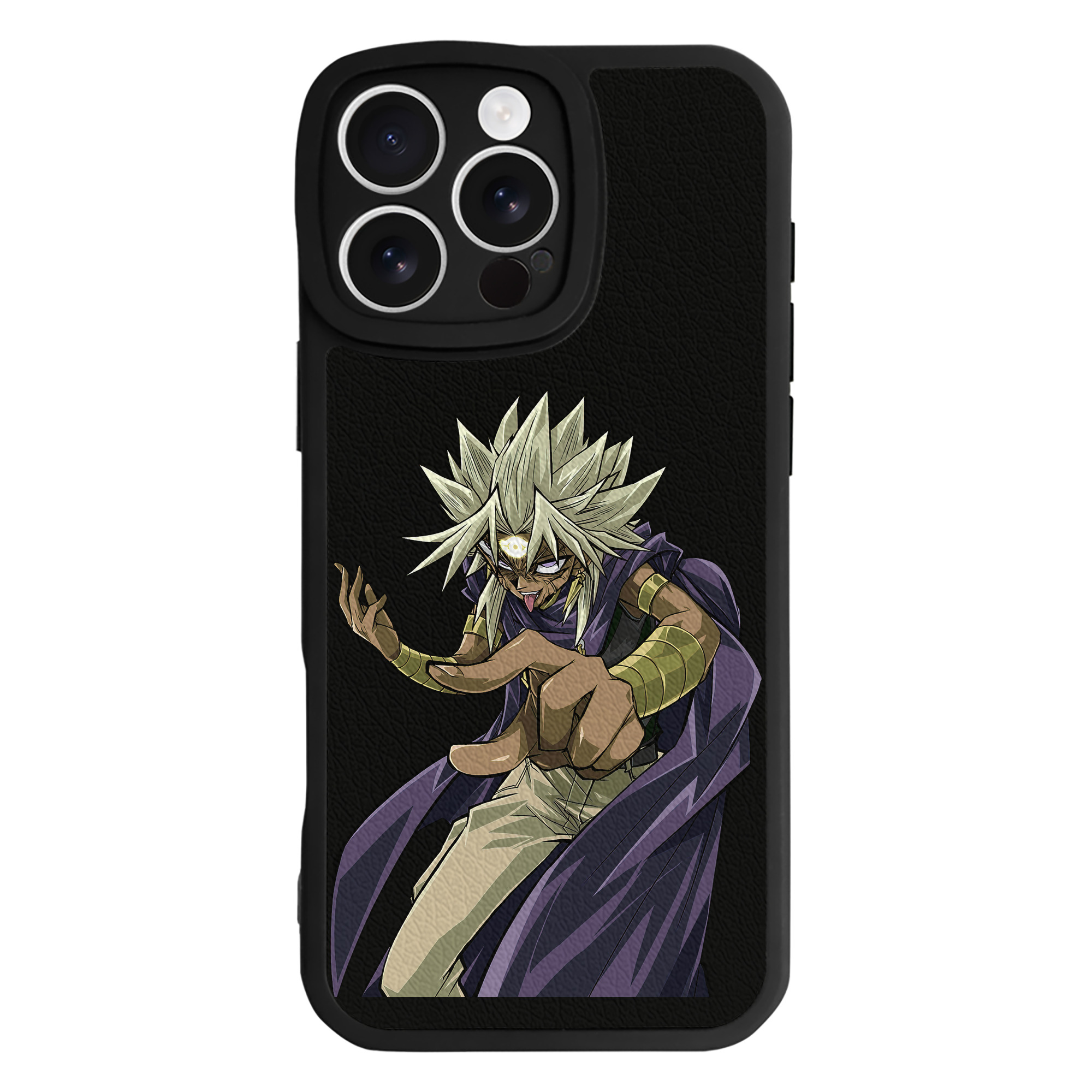 （画像用） 遊☆戯☆王 Yu-Gi-Oh! 【iPhone 16シリーズ対応】シリコンスマホケース（レザー調） 材質：シリコン